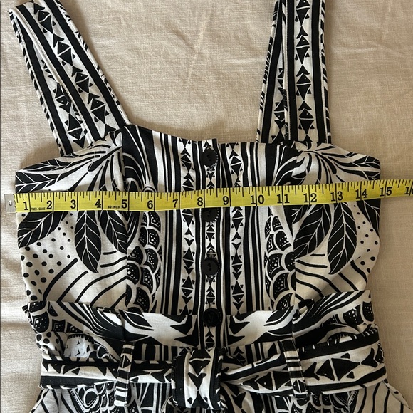 Farm Rio Black and White XS Romper - Picture 6 of 11